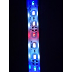 Komplet sæt - Alubar 1x51cm Rød Hvid Blå - LEDlys til akvarie på 60-70cm